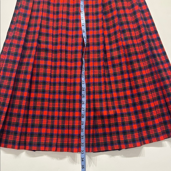 Pendleton Red and Black Plaid A-Line Skirt - Picture 6 of 6